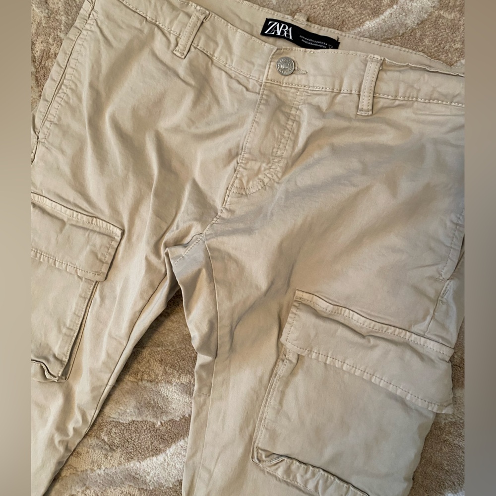 Zara Khaki Cargo Pants
